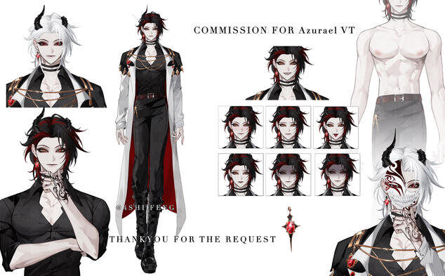 l2d/vtuber model for azurael VT【not include design】